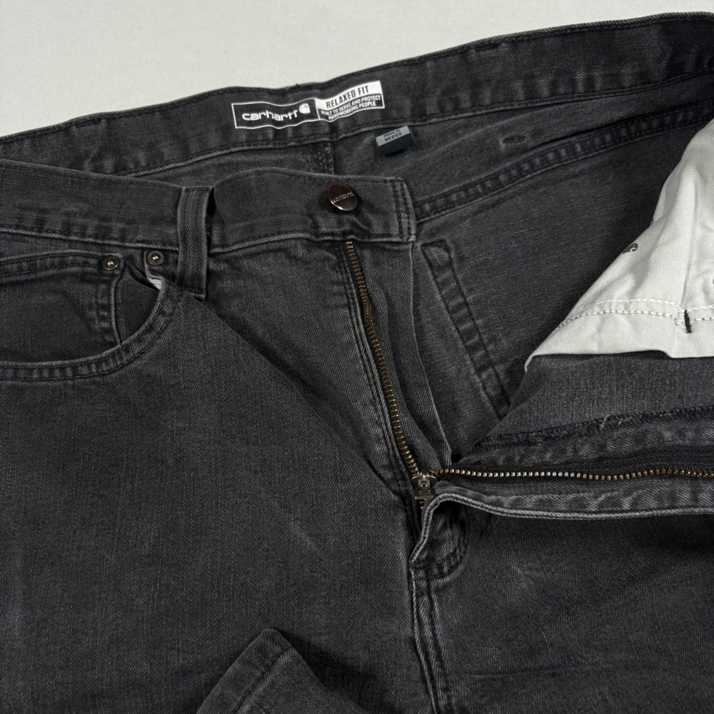 Carhartt Jeans Mens 36x34 Rugged Flex BD2804-M Black Relaxed Fit EUC - Picture 5 of 14